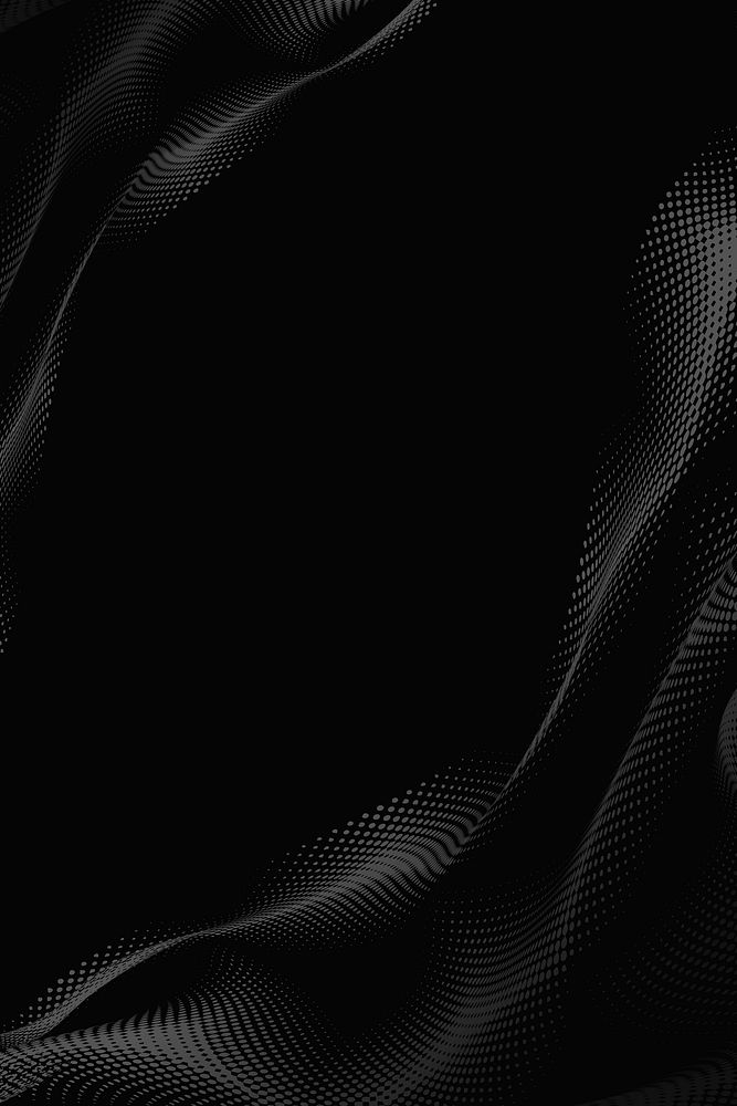 Halftone pattern on a black background