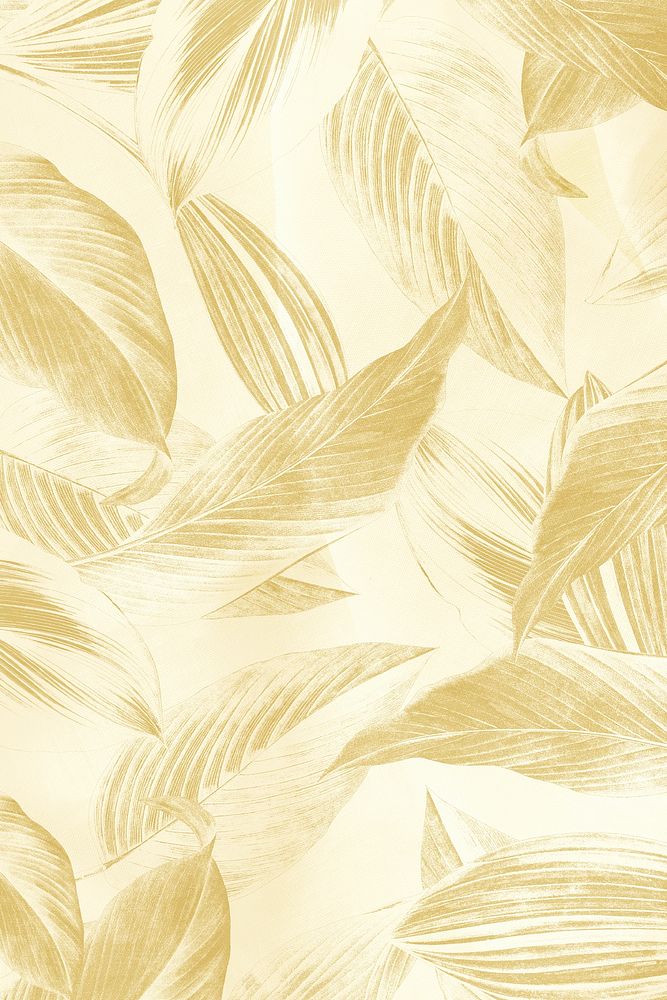 Gold leaves patterned background design