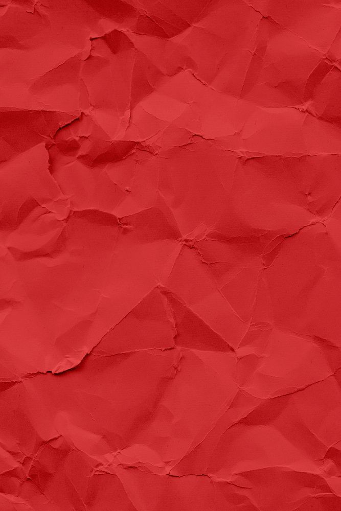 Red wrinkled paper pattern background