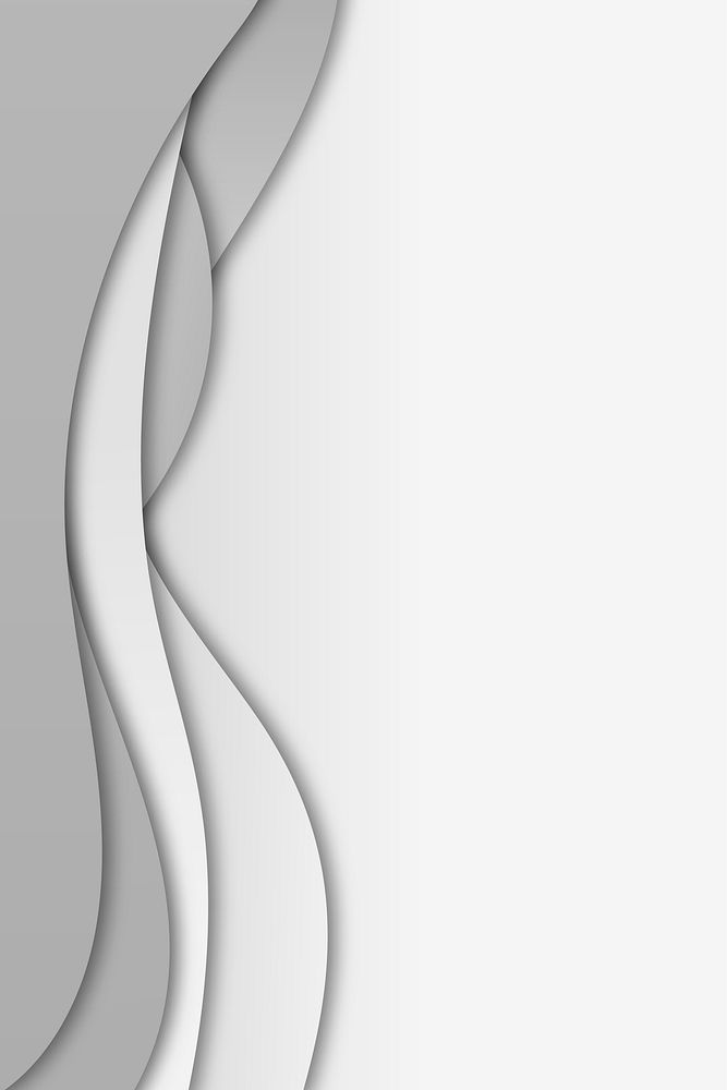 Gray curve frame template vector
