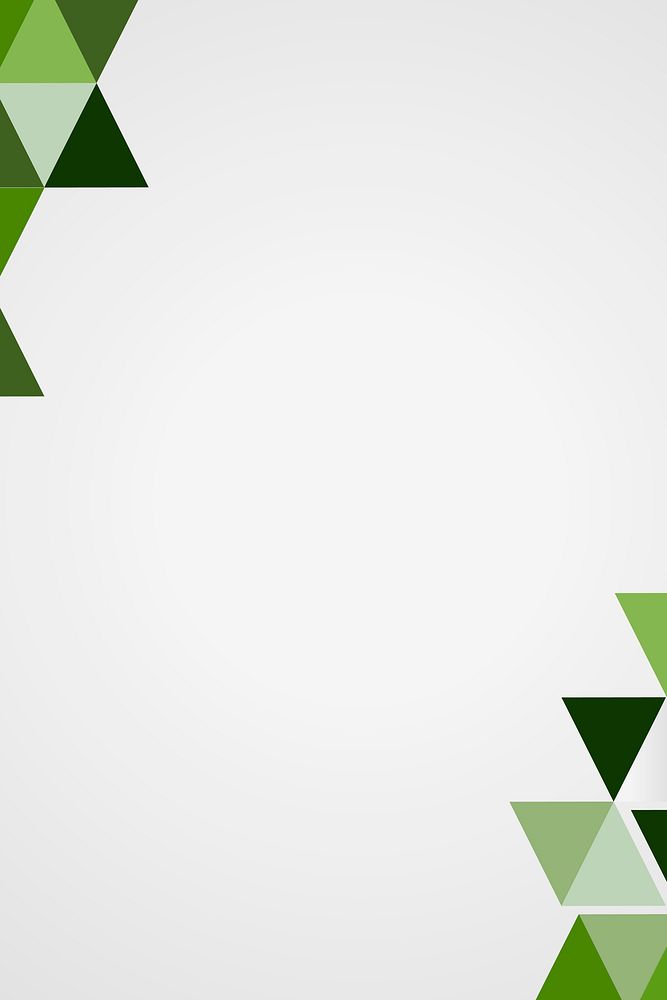 Green geometric frame vector