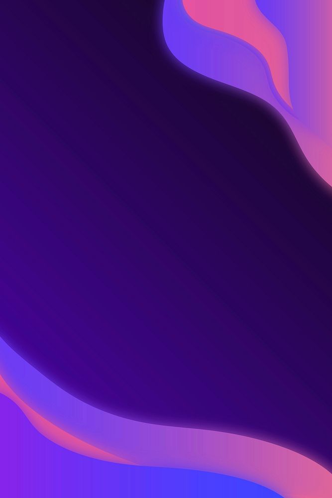 Neon purple curve frame template vector
