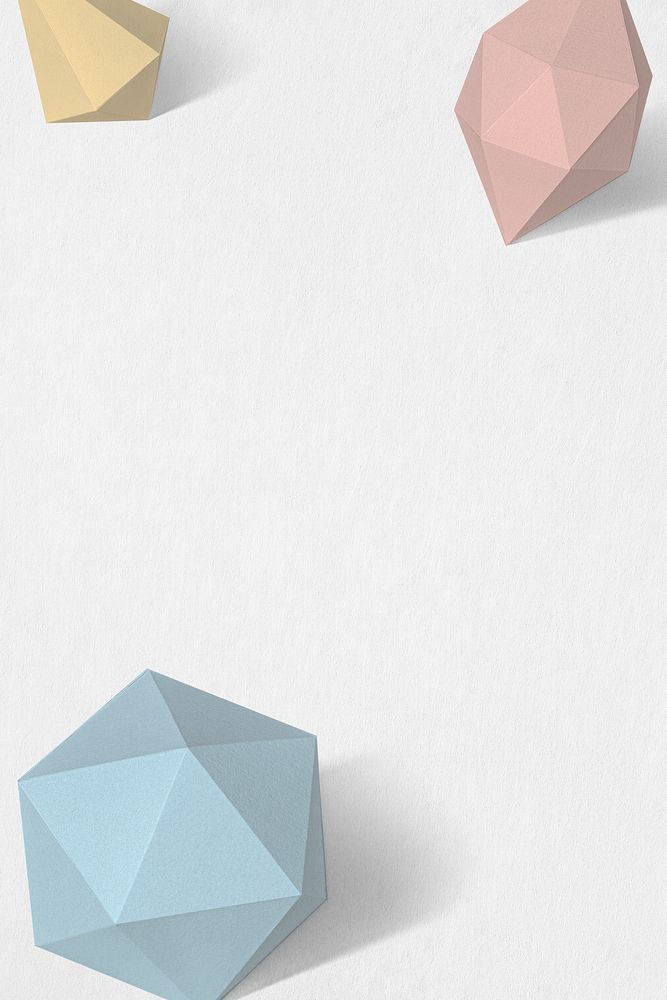 Geometric paper craft design background