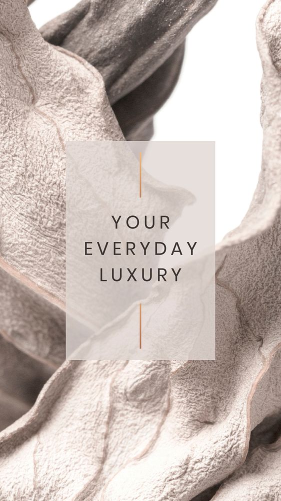 Your everyday luxury on a leaf textured background 