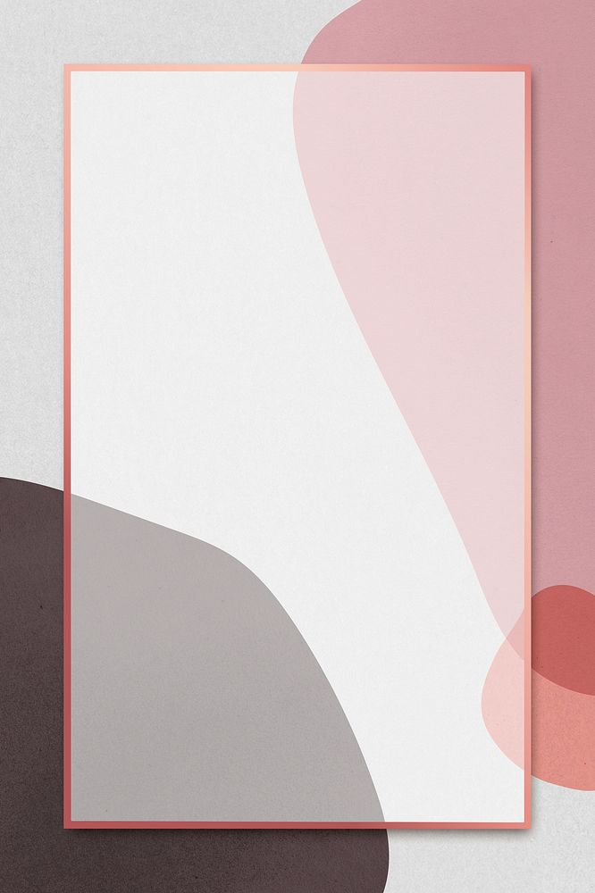 Pink rectangular psd frame on abstract retro illustration