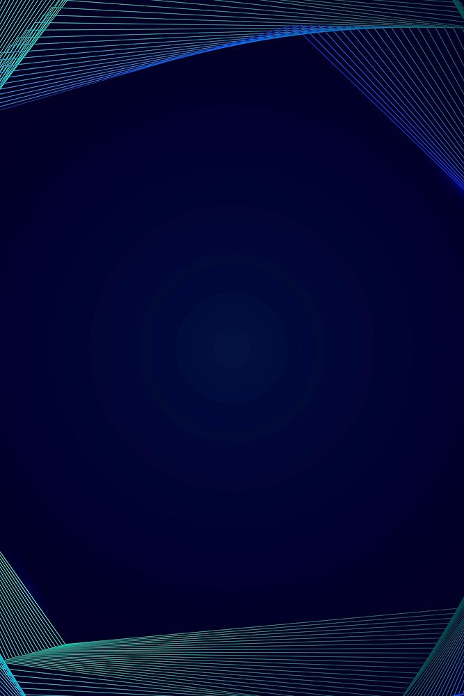 Neon synthwave border on a dark blue background vector