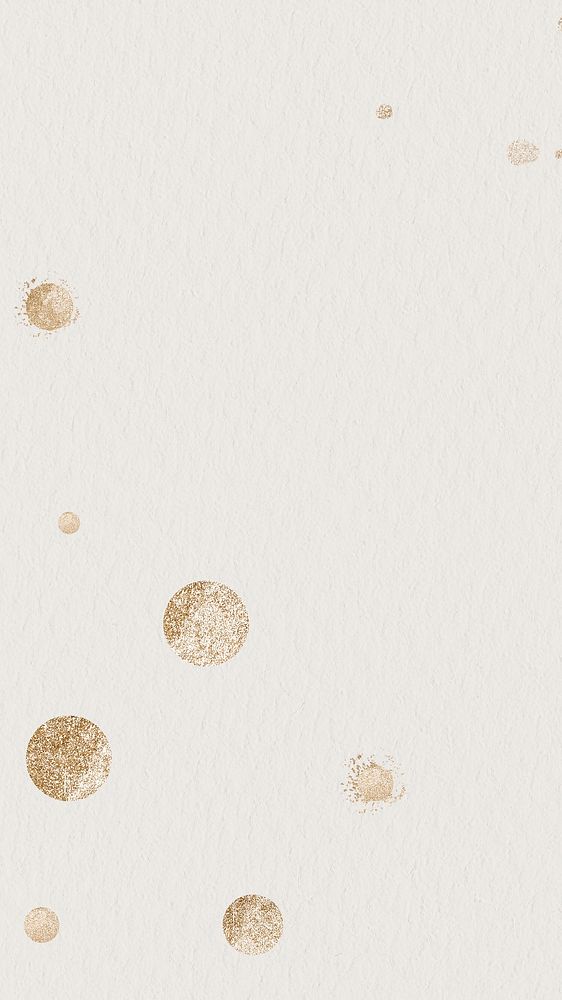Gold dotted pattern on a beige background