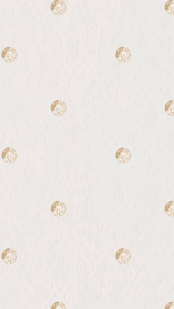 Seamless gold dotted pattern on a beige background vector