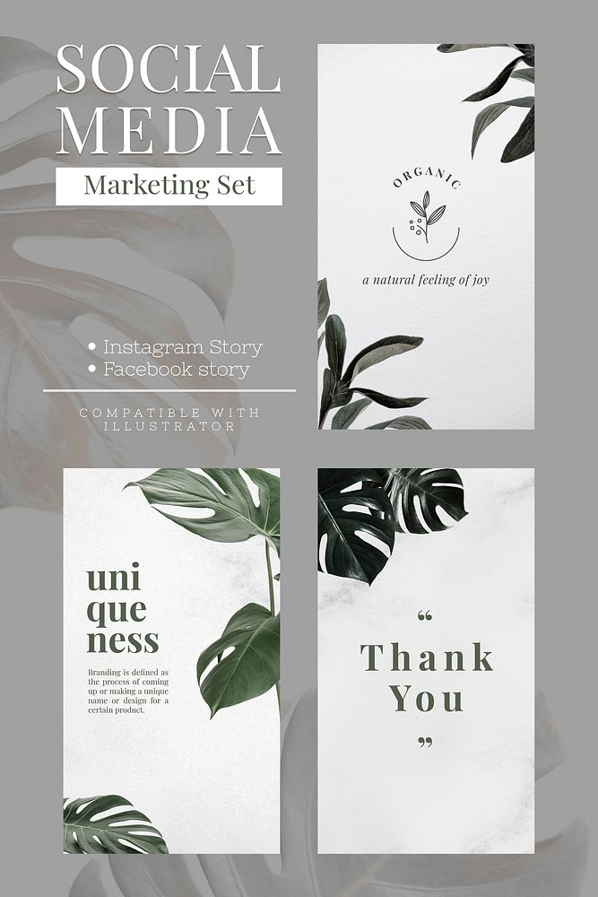 Social media marketing minimalist banner design template vector