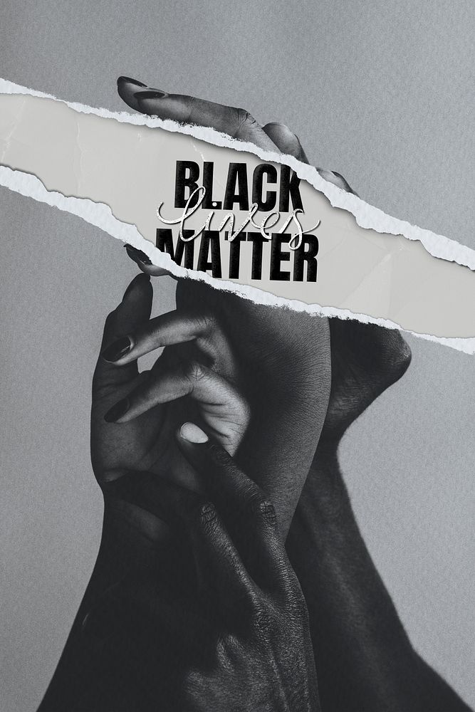 Black lives matter movement social template 