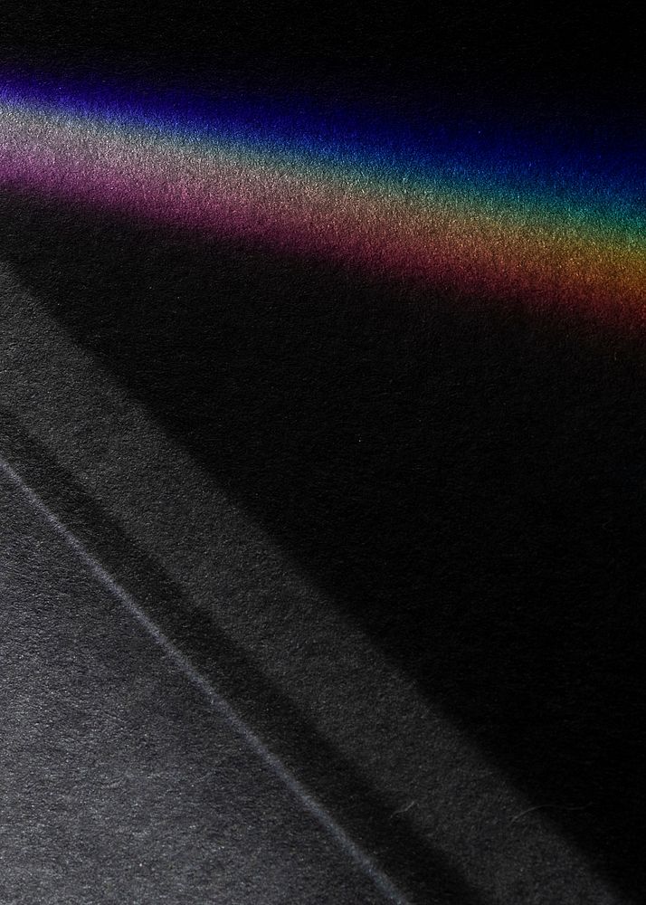 Rainbow spectrum gradient line dark background
