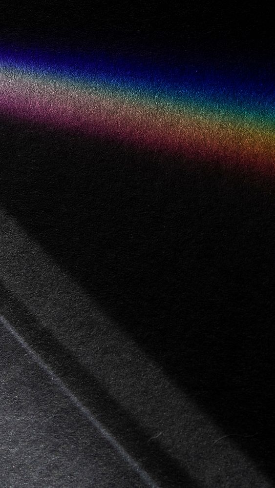 Rainbow spectrum gradient line dark background