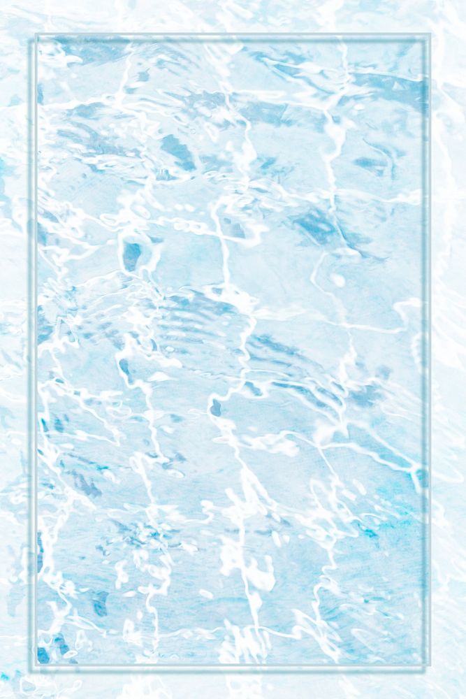 Rectangle abstract water texture frame