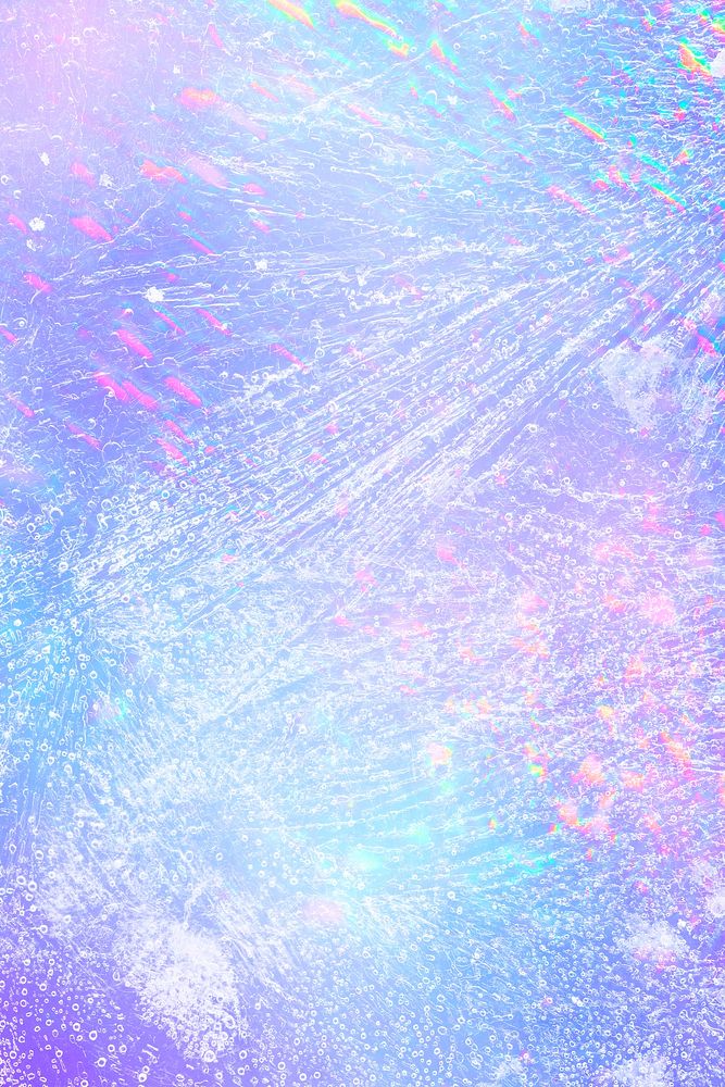 Iridescent holographic plastic texture background