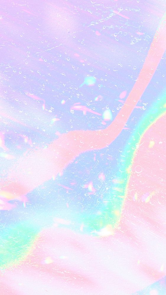 Holographic background pastel wavy pattern copy space