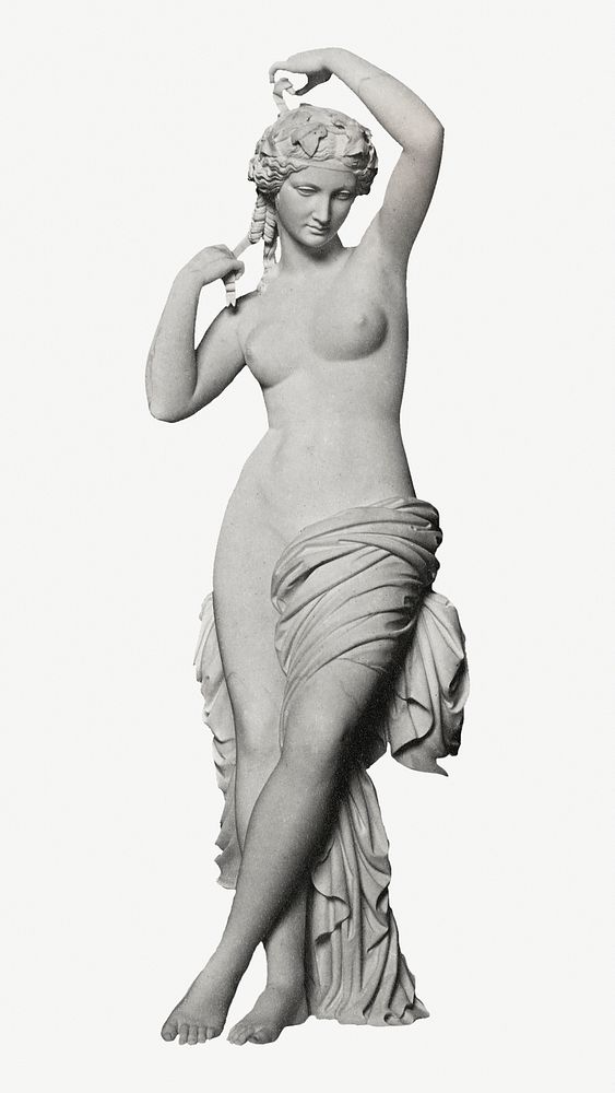 Roman naked woman statue psd