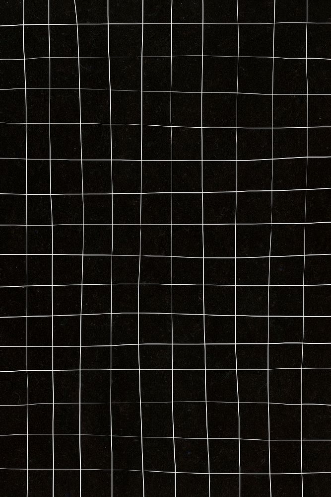 Distorted grid on black wallpaper