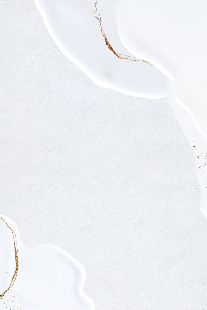 Abstract white with gold glitter psd background