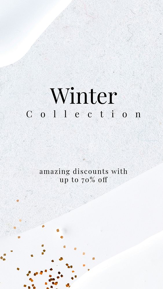 Winter template collection vector