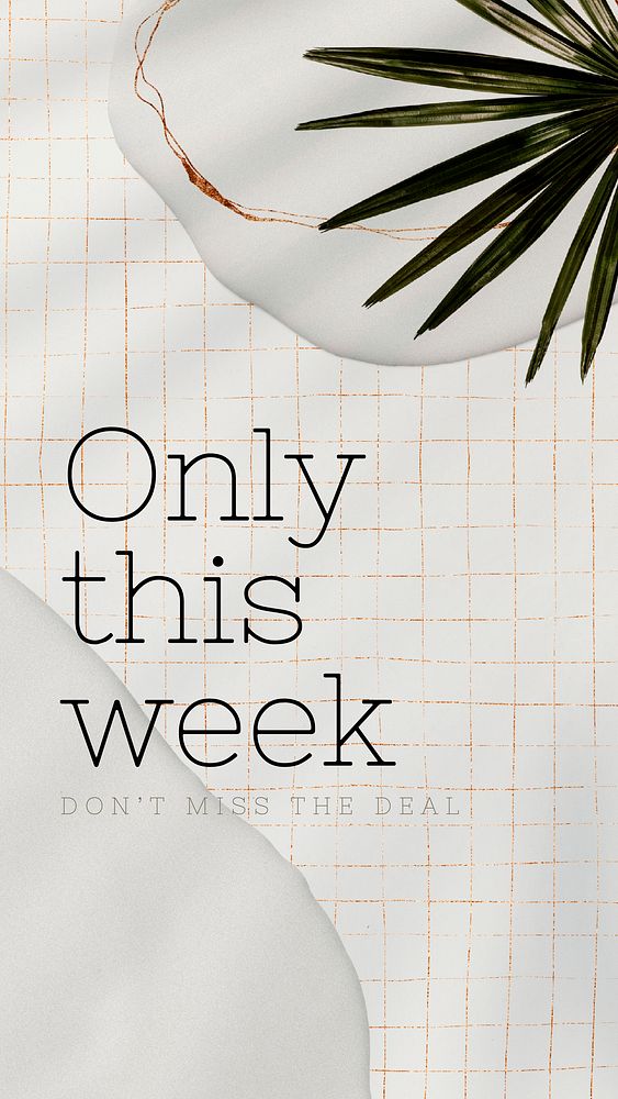 Only this week deal template collection vector