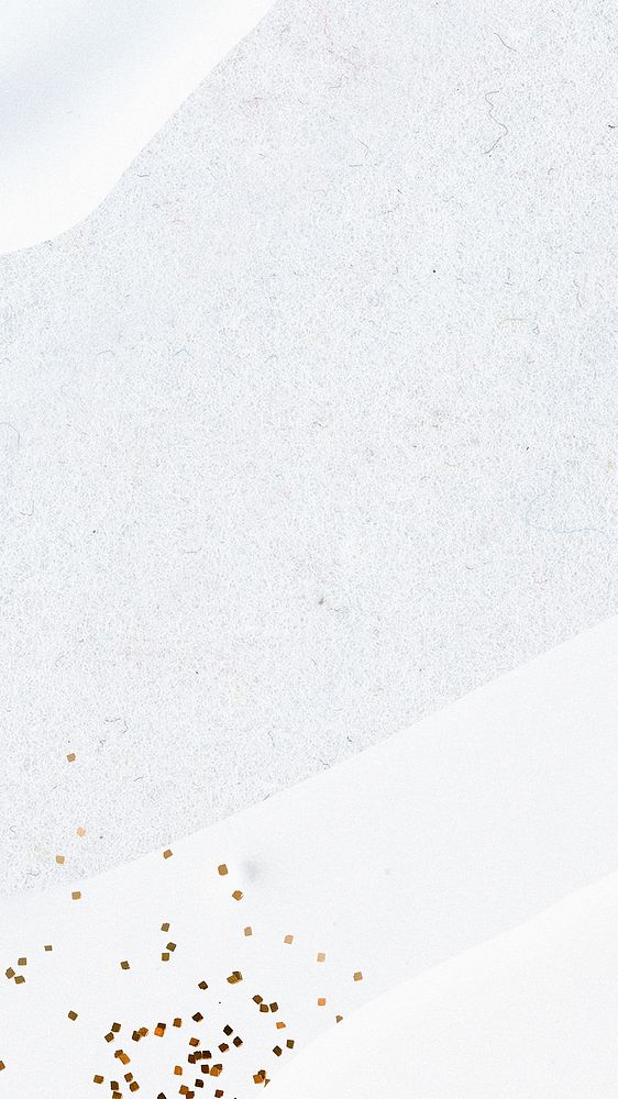 Gold glitter on abstract white background