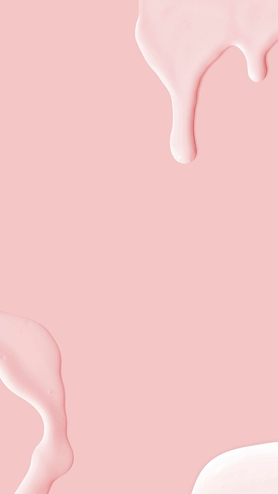 Pastel pink fluid abstract phone wallpaper background