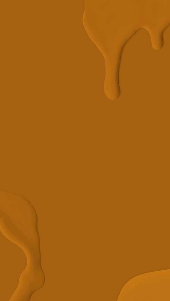 Fluid acrylic caramel brown phone wallpaper background