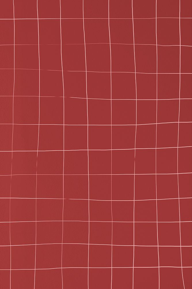 Distorted red square ceramic tile texture background