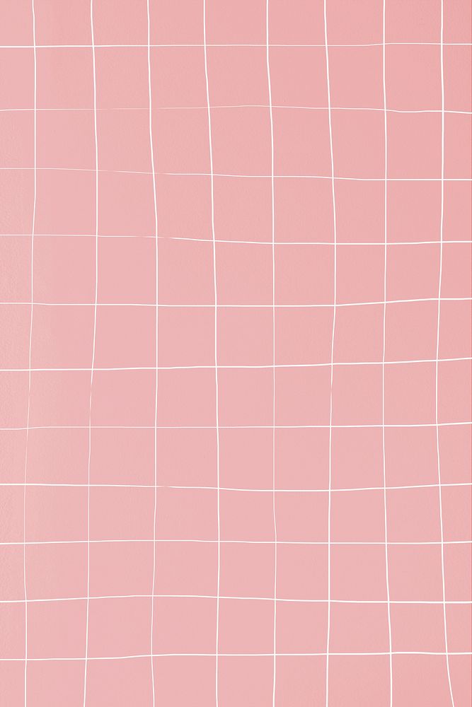 Distorted pink square ceramic tile texture background