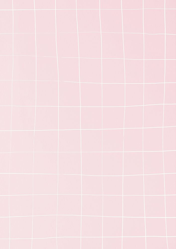 Grid pattern light pink square geometric background deformed