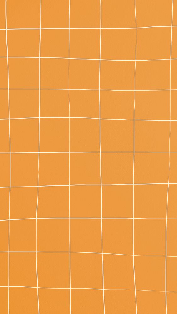 Orange tile wall texture background distorted
