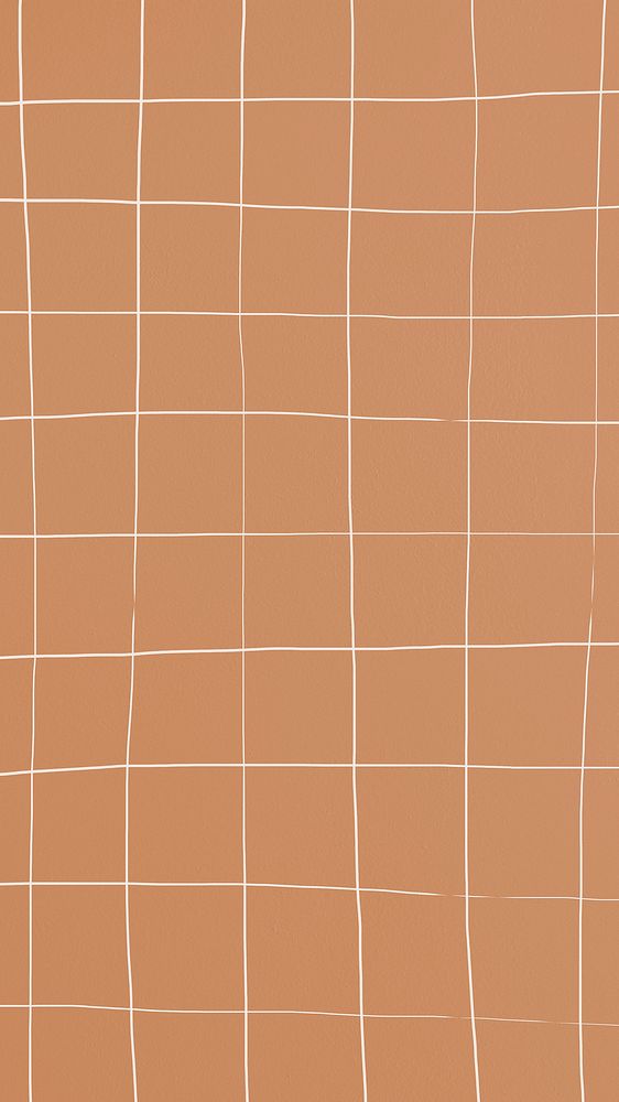 Distorted light brown square ceramic tile texture background