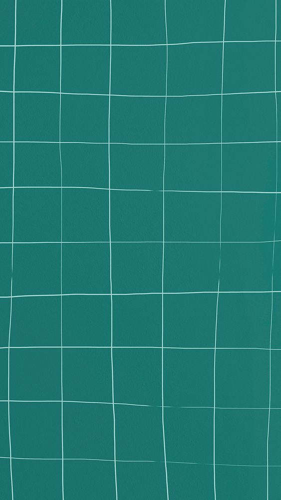Teal tile wall texture background distorted
