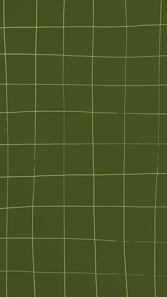Dark olive green distorted square tile texture background illustration