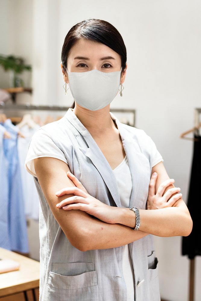 Retail&rsquo;s new normal, employee wearing mask covid 19 
