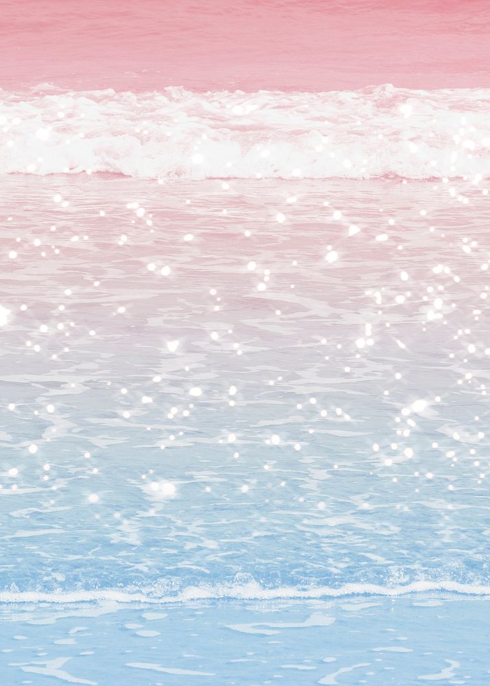 Pastel ombre ocean waves background image