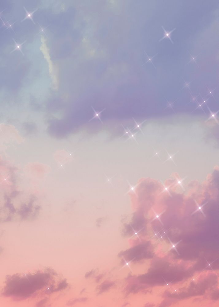 Sparkle cloud pastel background image