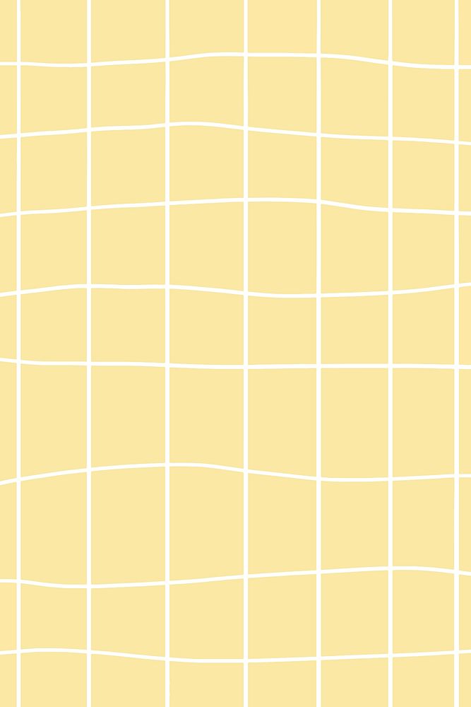 Yellow aesthetic vector grid background social banner