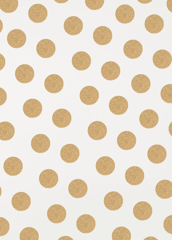 Golden sparkly psd polka dot pattern social banner