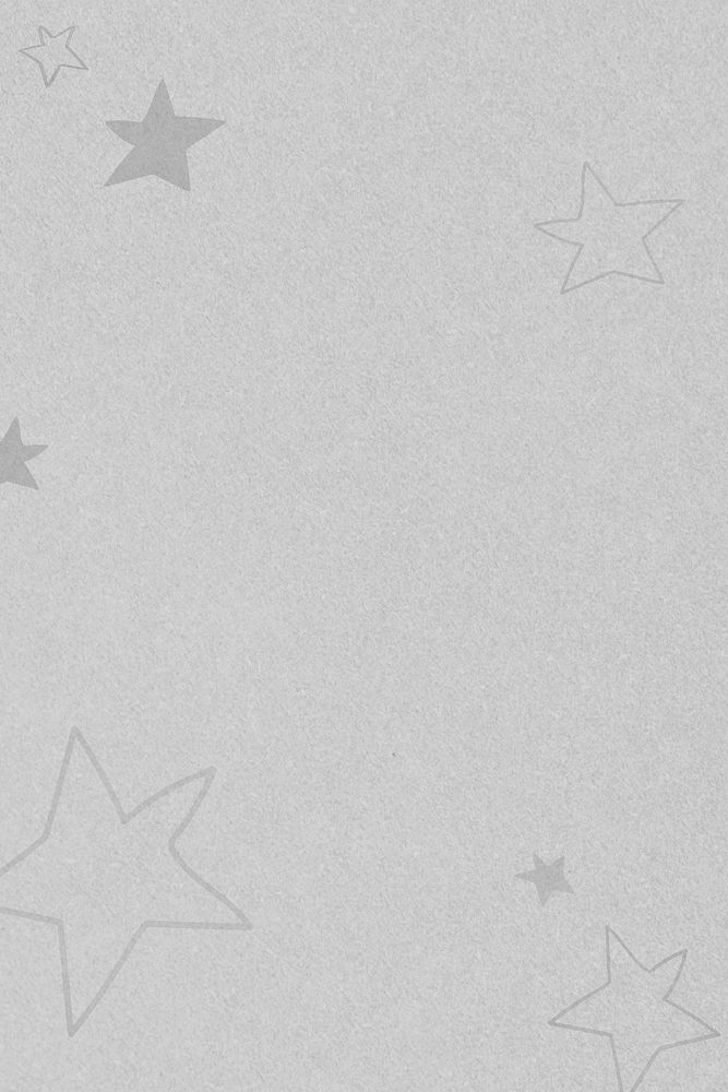 Hand drawn psd stars gray banner for kids