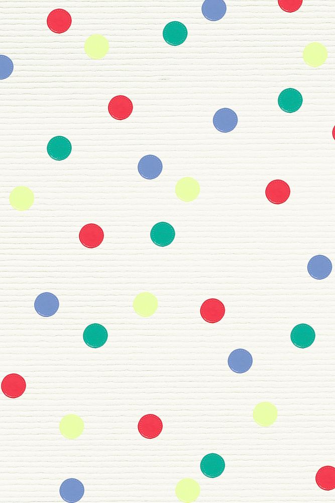 Artsy colorful polka dot pattern textured banner