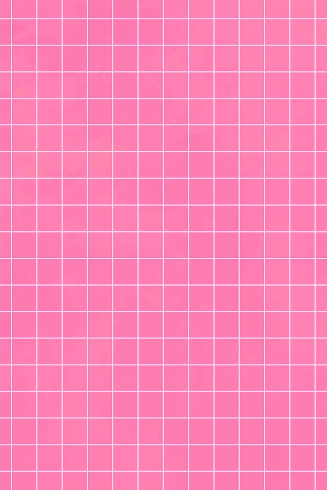 Pink aesthetic vector grid background social banner