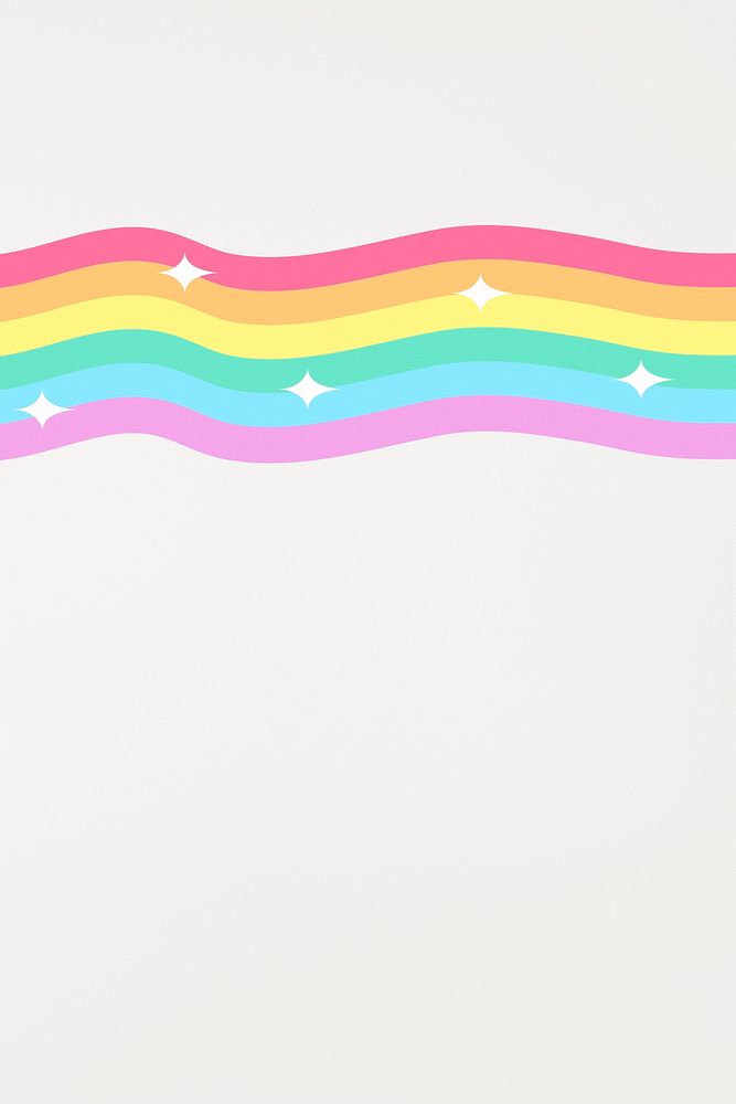 Sparkly colorful rainbow cartoon banner