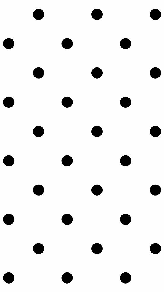 Cute polka dot black and white pattern social banner
