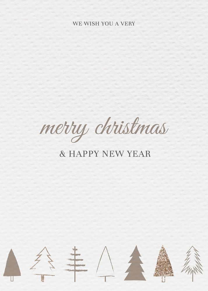 Season's greetings card vector Christmas background