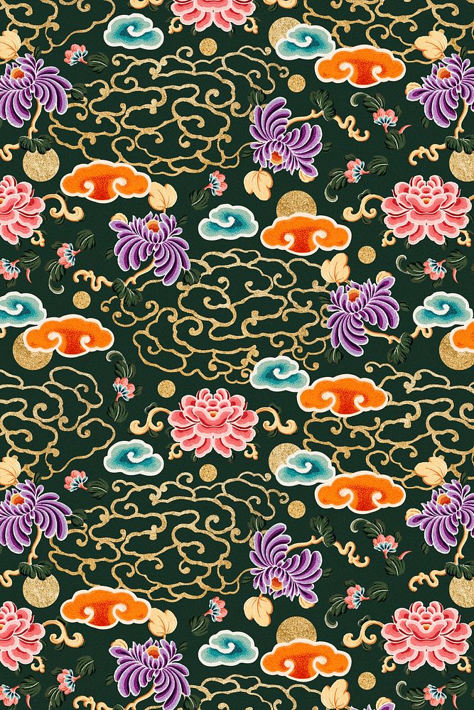 Chinese cloud pattern psd oriental background