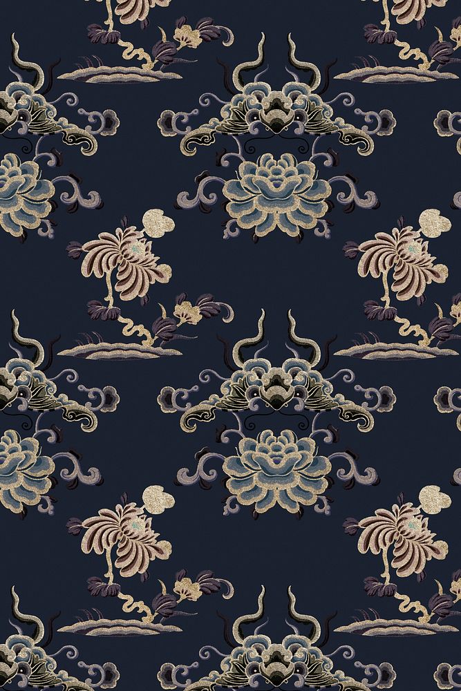 Chinese traditional pattern psd oriental background