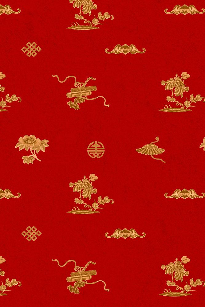 Chinese gold traditional pattern psd oriental background