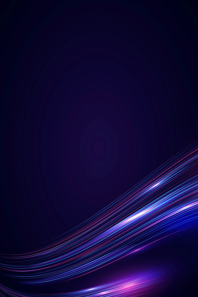Abstract border vector flowing neon wave background