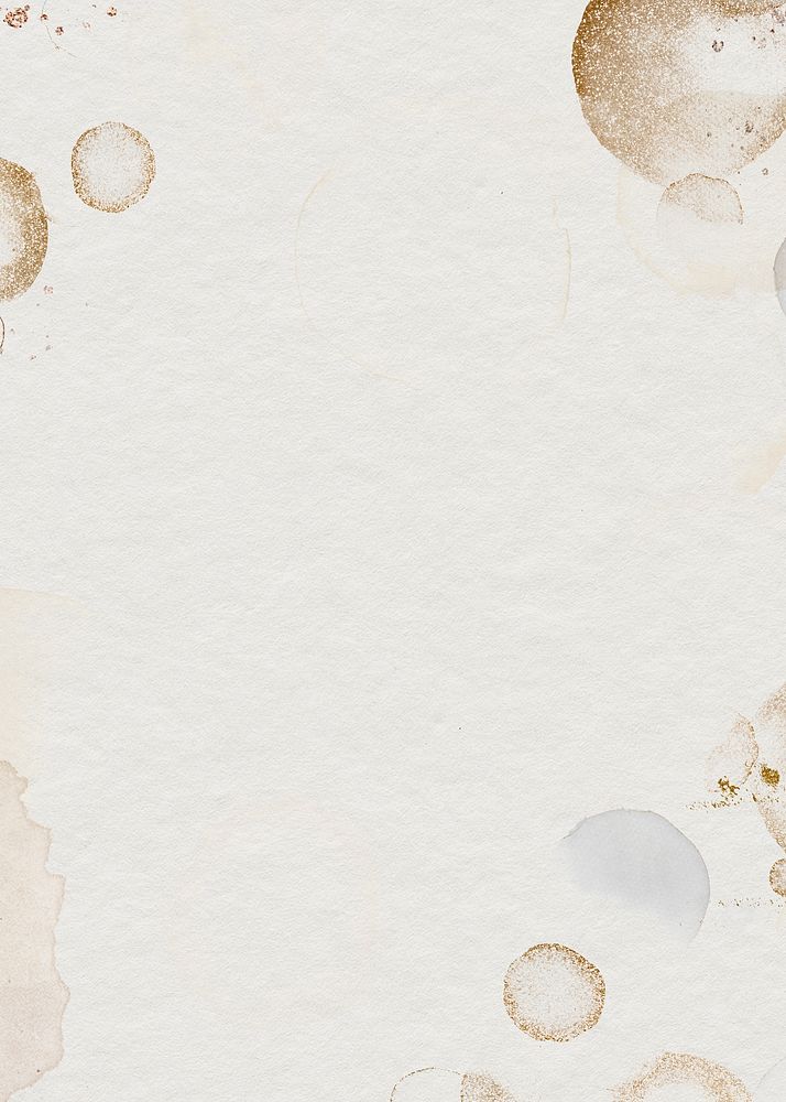 Glittery watercolor invitation card psd celebration background beige wallpaper